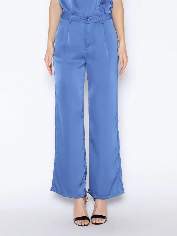 Satin Wide Leg Dress Pants