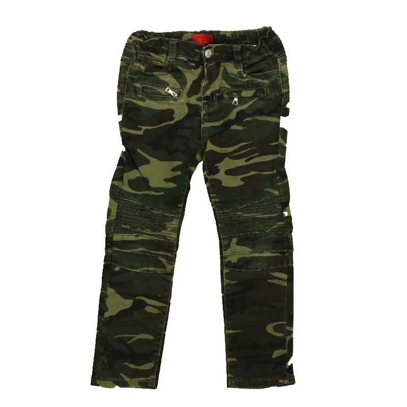 The Haus of JR Girls Green | Camo Jeans