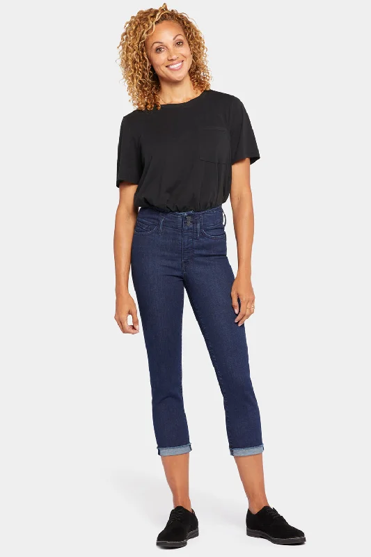 Chloe Capri Jeans In Petite - Mystique