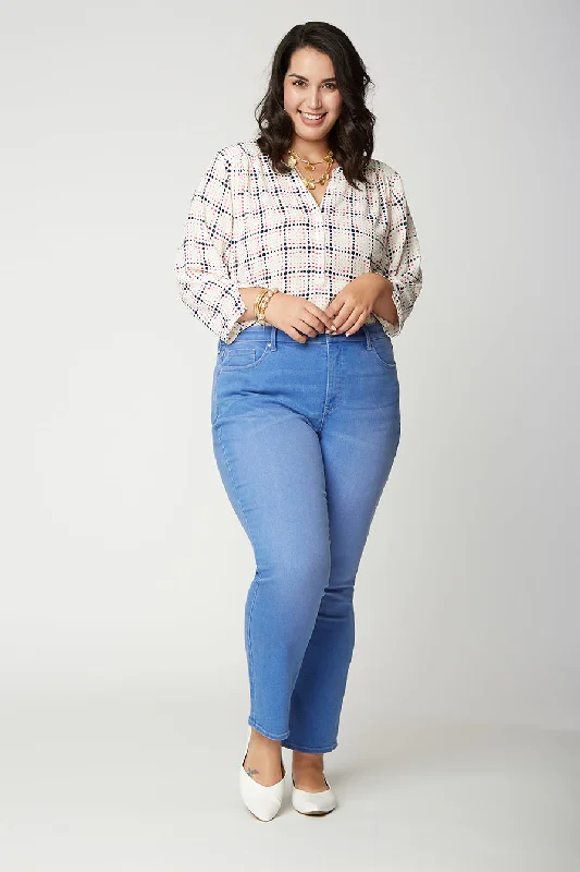 Sheri Slim Ankle Jeans In Plus Size - Edgewater