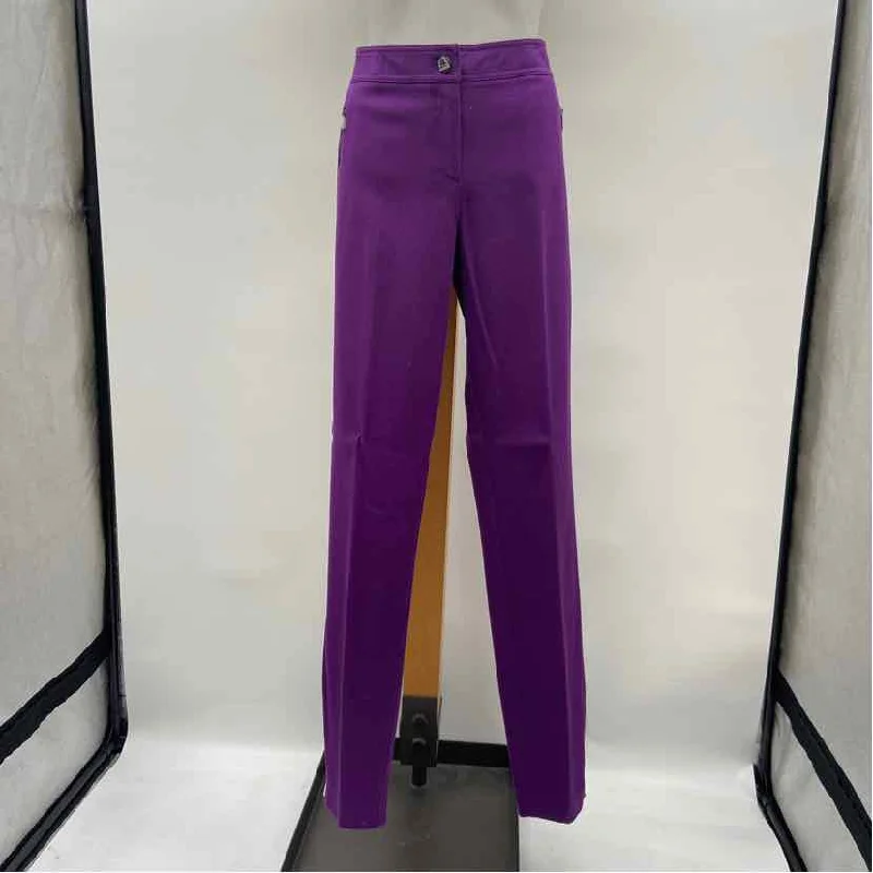 Per Se Women's Size 12 Purple Solid Pants