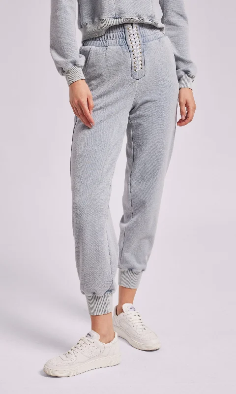 Mickey Lace-Up Sweatpants