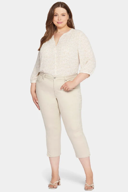 Chloe Capri Jeans In Plus Size - Feather