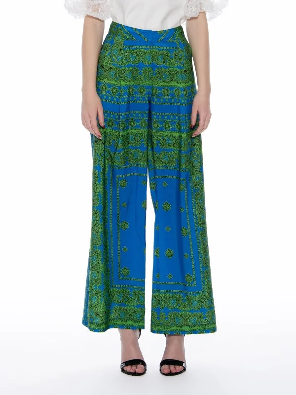 Printed Wide Pants