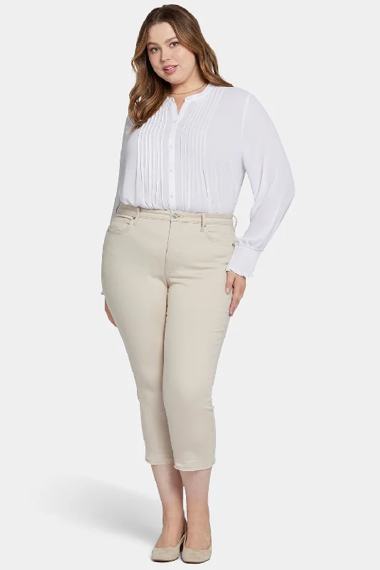 Chloe Capri Jeans In Plus Size - Feather