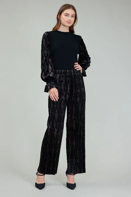 Elastic Waist Long Pants