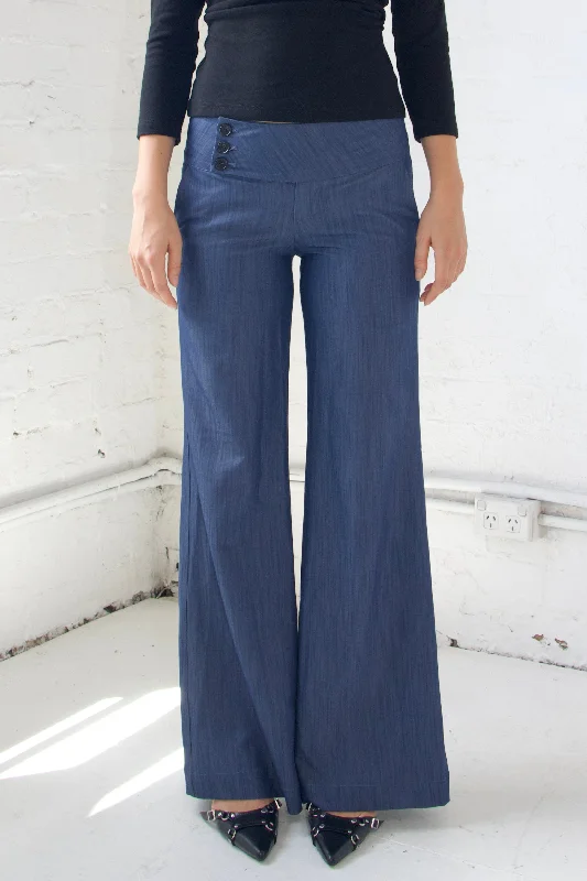 SCG MADE | Evelyn Low-rise Tencel Jeans in Medium Blue