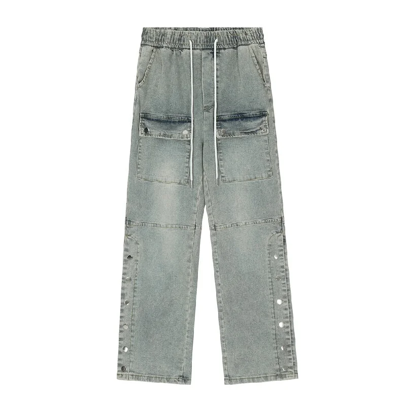 Utility Drawstring Denim Jeans