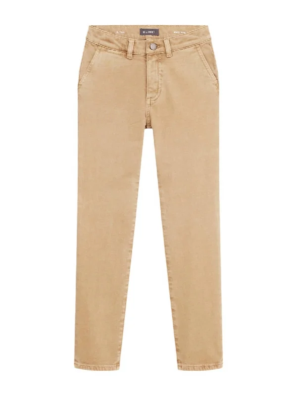 Boy's Brady Slim Jeans In Chino Khaki