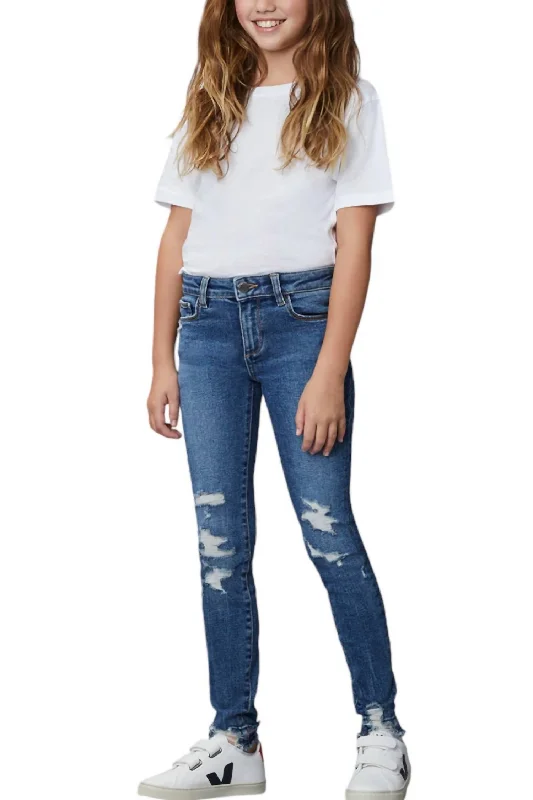 Girl's Tween Riptide Distressed Chloe Skinny Jeans