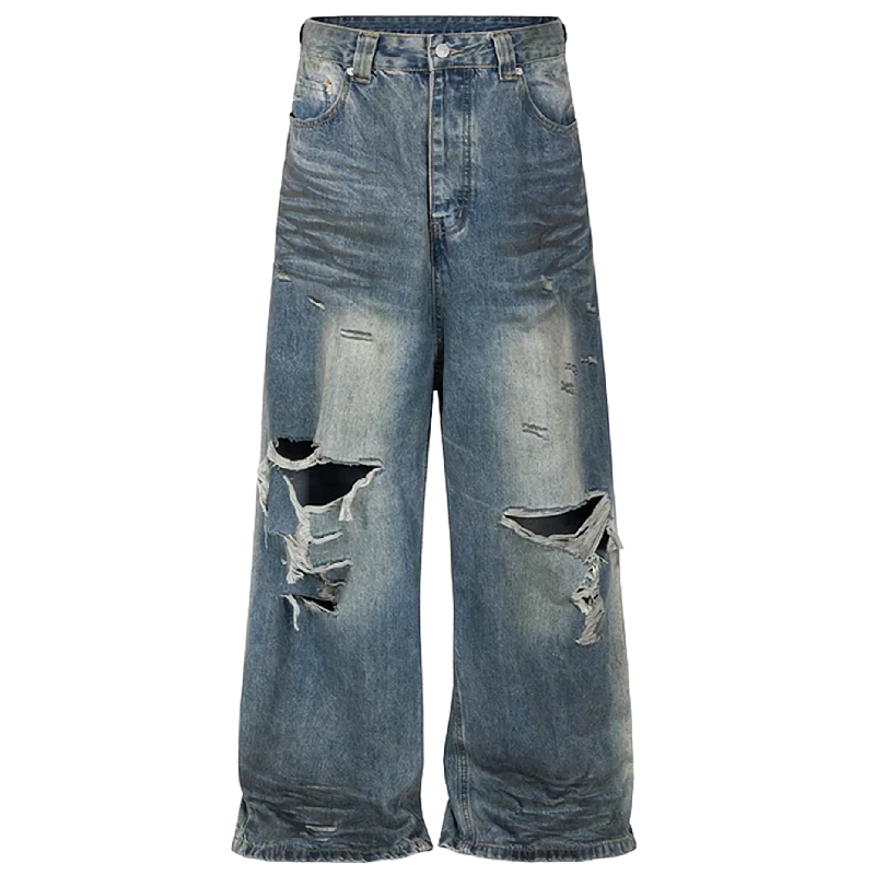 Grunge Revival Denim Flares Jeans