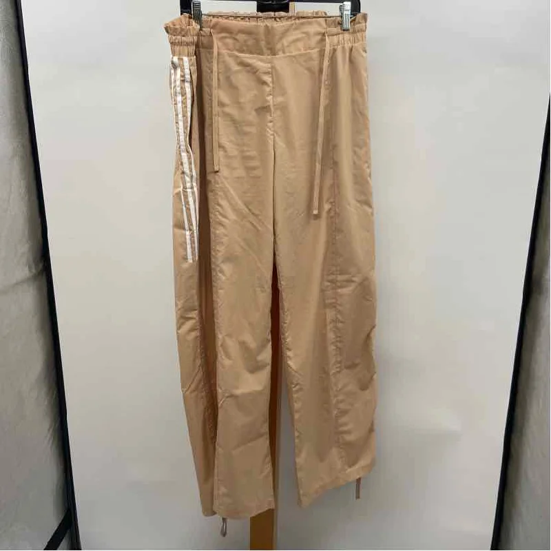 Adidas Women's Size L Tan Solid Pants