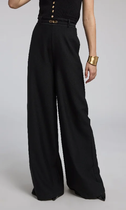 Johanna Suiting Turn-Lock Belted Pants