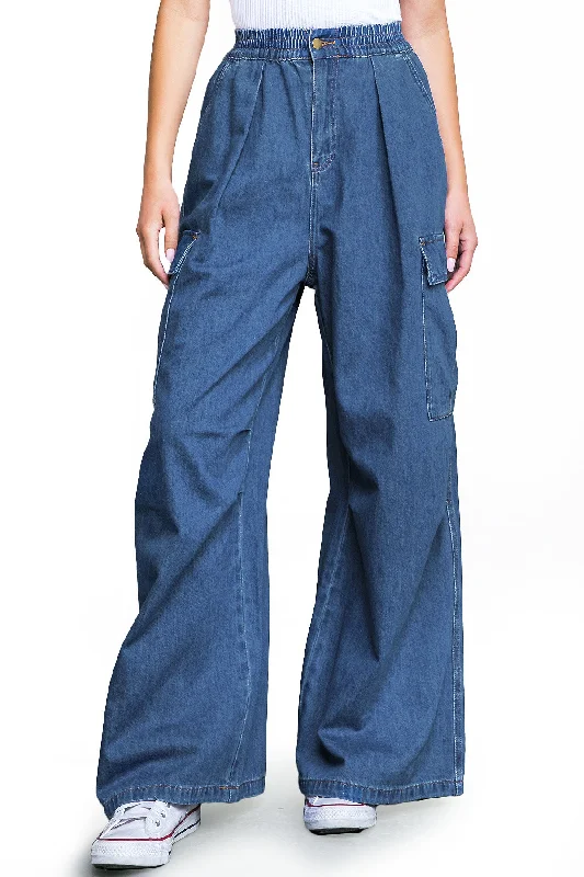 Float On Wide-Leg Jeans