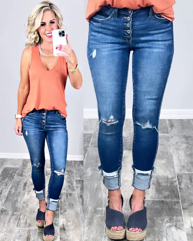 Shawna Distressed Skinny Jeans