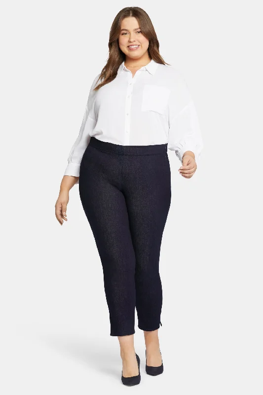 Skinny Ankle Pull-on Jeans In Plus Size - Rinse