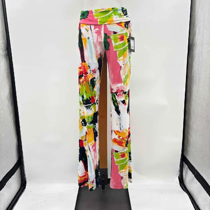 Norma Kamali Women's Size S White Floral Pants