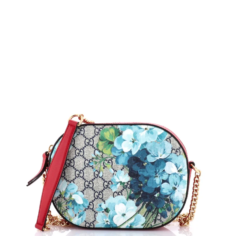 Chain Crossbody Bag Blooms Print GG Coated Canvas Mini