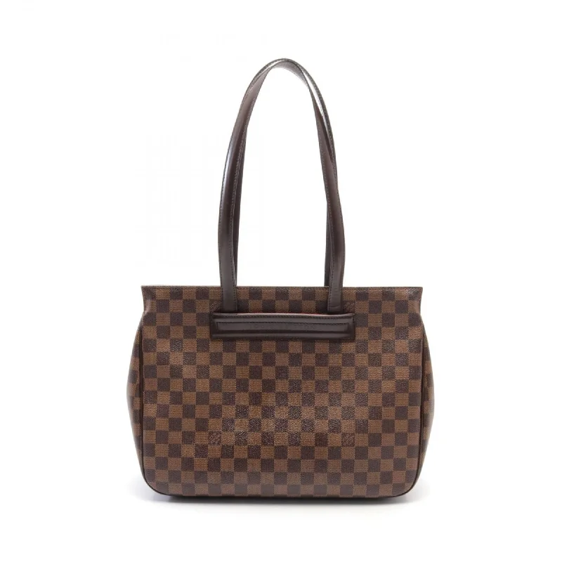 Louis Vuitton Damier  Ebene Coated Canvas Leather Tote Bag (Pre-Owned)