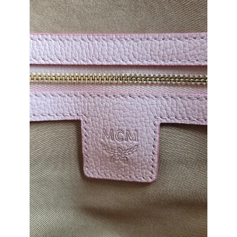 MCM Women's Powder Pink Visetos Coated Canvas Crossbody Pouch Bag