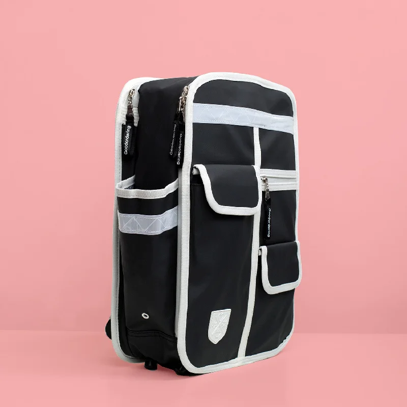 Eco coated Classic backpack black and white