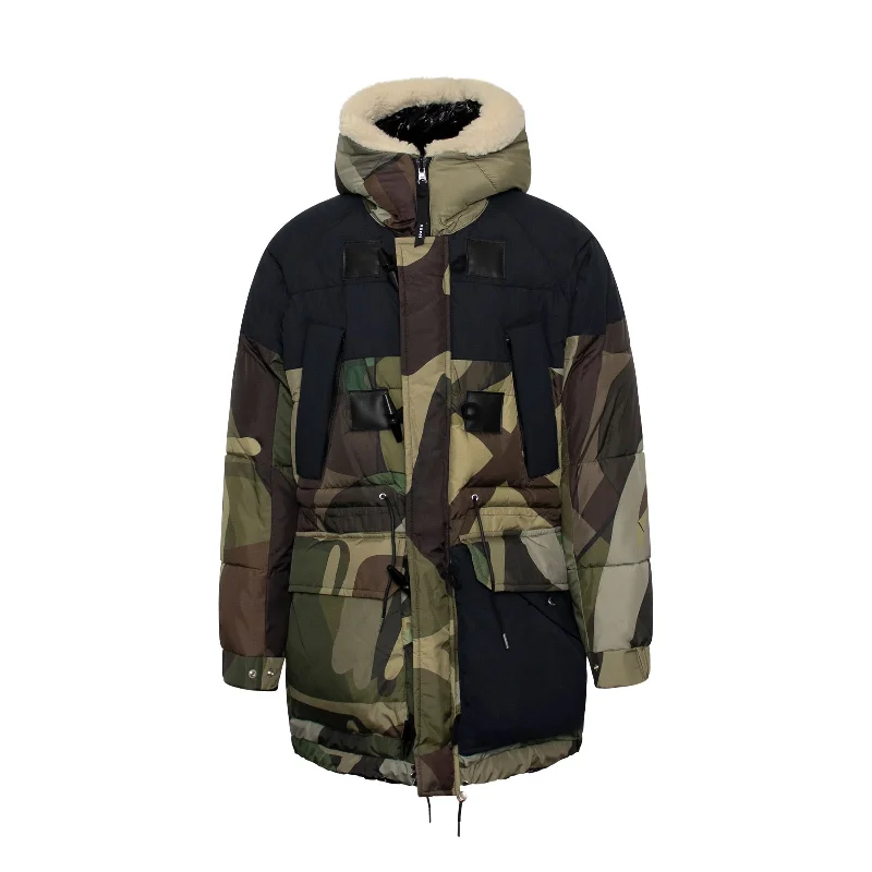 Kaws Print Coat in Camouflage