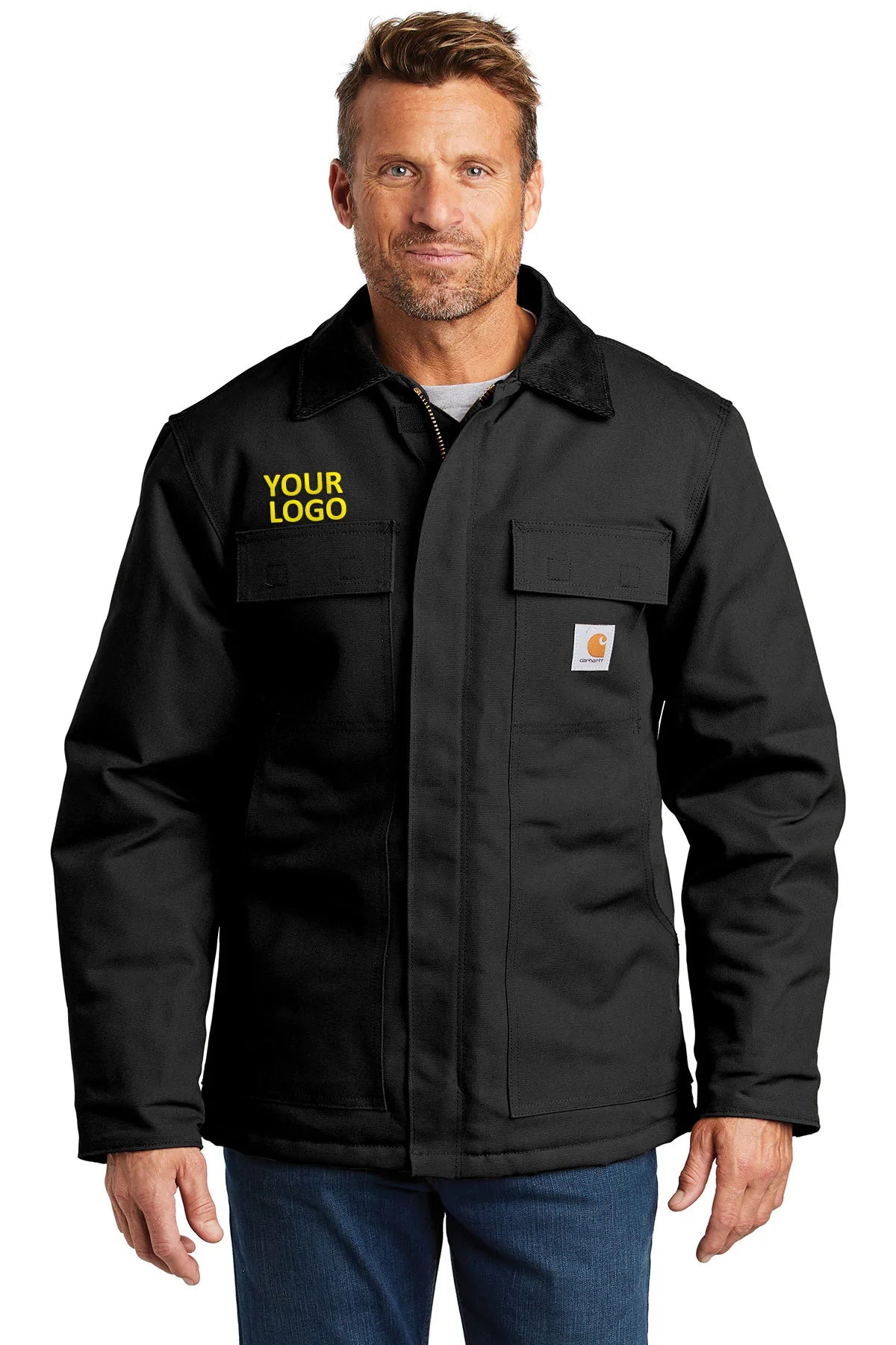 Carhartt Tall Duck Traditional Customized Coats, Black