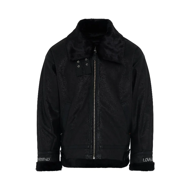 Mastermind x Alpha Industries Coat in Black