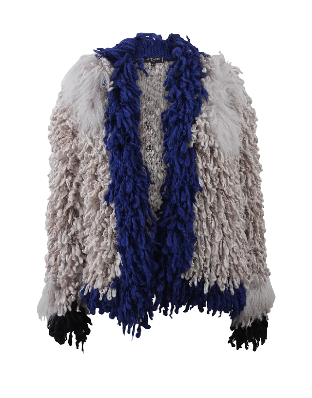 Knotted Wool Mongolian Fur Coat