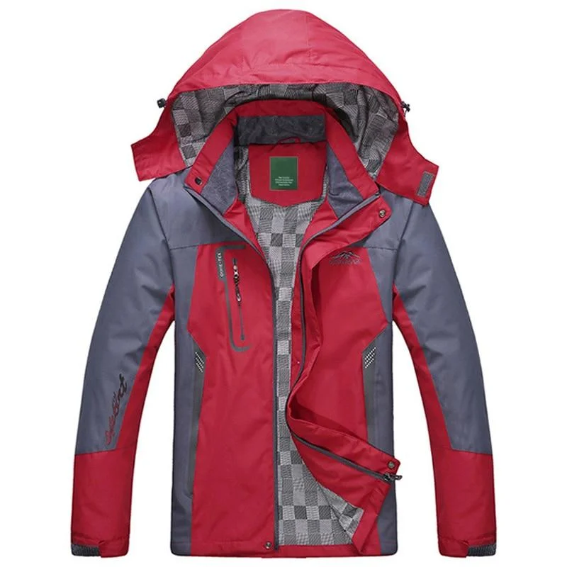 Women's Spring Autumn Winter Thick Hooded Waterproof Outwear Jacket