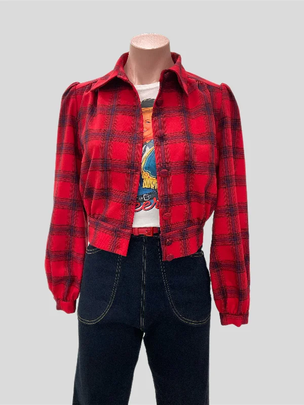 Rosie Jacket  Red Plaid