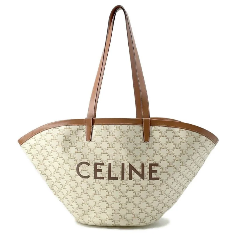 Celine   Coated Canvas Leather Tote Bag (Pre-Owned)