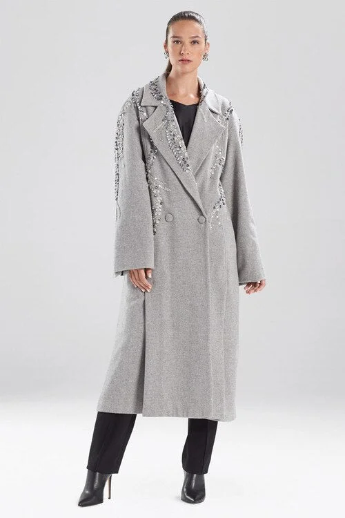 Felted Wool Beaded Coat