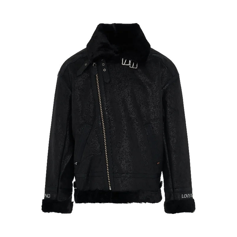 Mastermind x Alpha Industries Riders Coat in Black