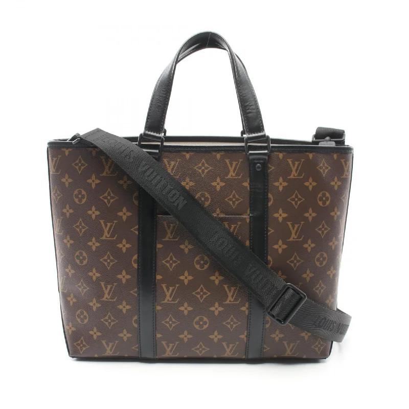 Louis Vuitton Monogram   Monogram Macassar Pvc Coated Canvas Leather Tote Bag (Pre-Owned)