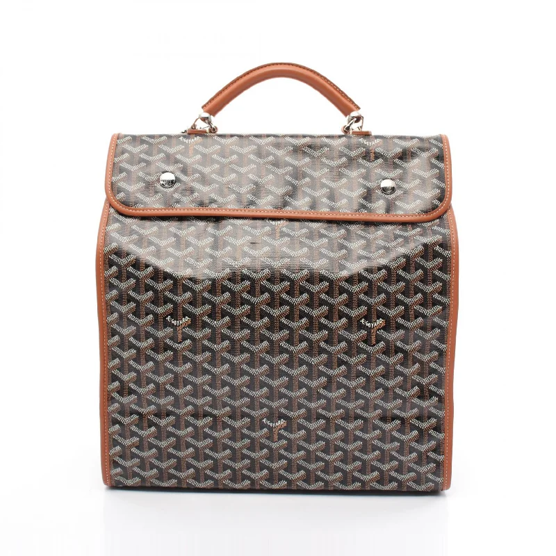 Goyard Backpack PVC Coated Canvas Leather