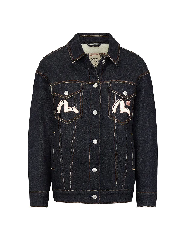 Brushstroke Godhead Denim Jacket