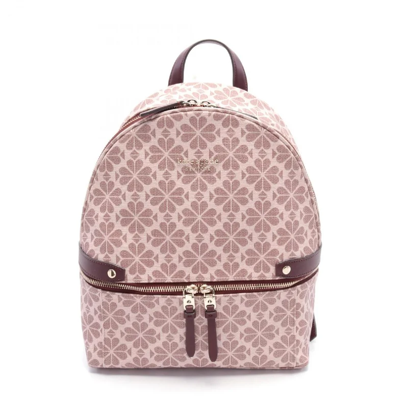 Kate Spade  pink Coated Canvas Leather Backpack (Pre-Owned)