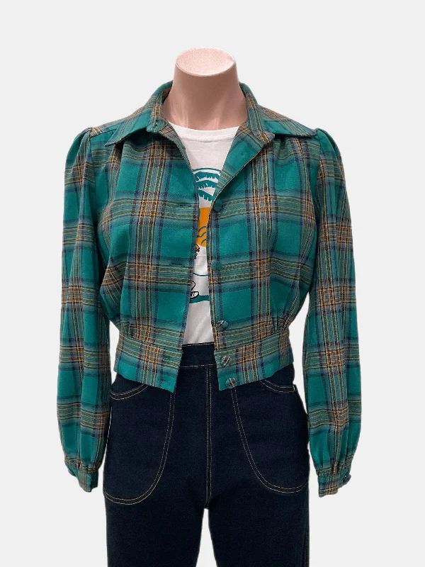 Rosie Jacket  Green Plaid